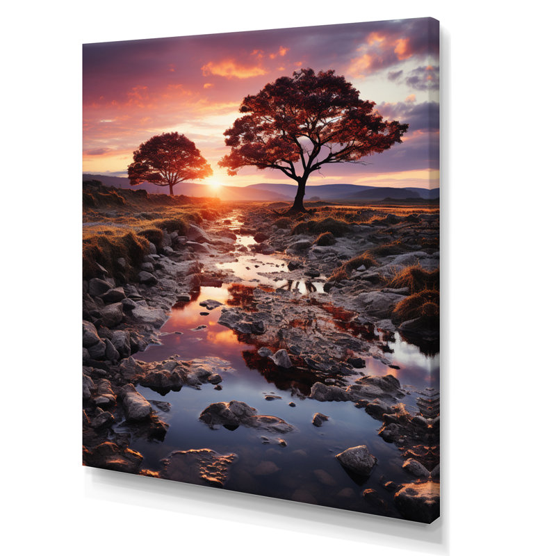 Arbres de l'aube Wybolt Allemagne, H 44 po x l 34 po x P 1,5 po, Toile tendue