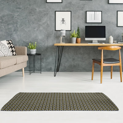 Tapis de losanges à flèches noires classic