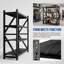 Étagère de garage robuste de 6 000 lb, l 75 po x P 24 po x H 72 po, support de rangement réglable en acier à 4 niveaux, sans boulons, noir antirouille-36604373