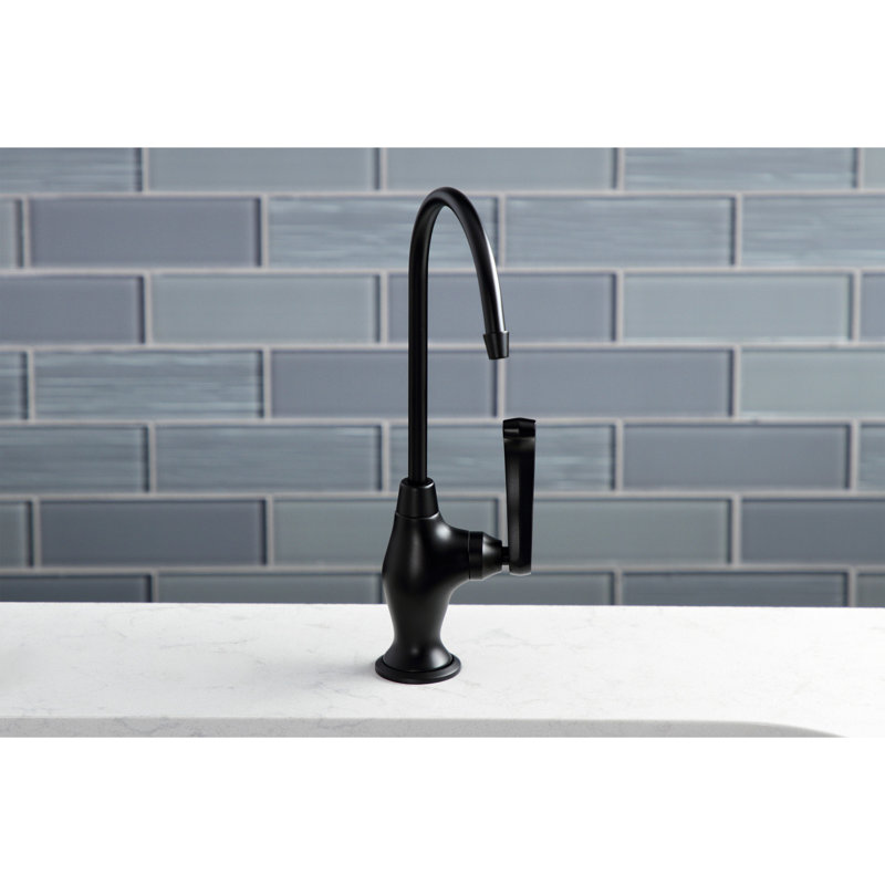 Robinet de filtration d'eau monocommande à 1 trou Kingston Brass Royale, Noir mat