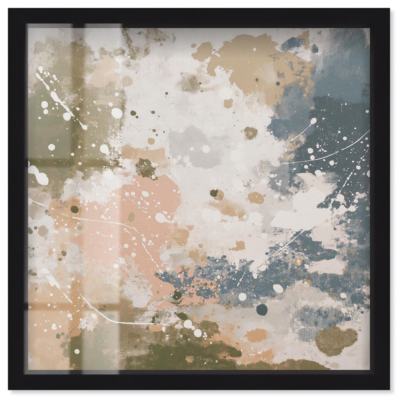 «Splatter Effect II», reproduction d'art abstrait par Art Remedy, H 13 po x l 13 po, Noir