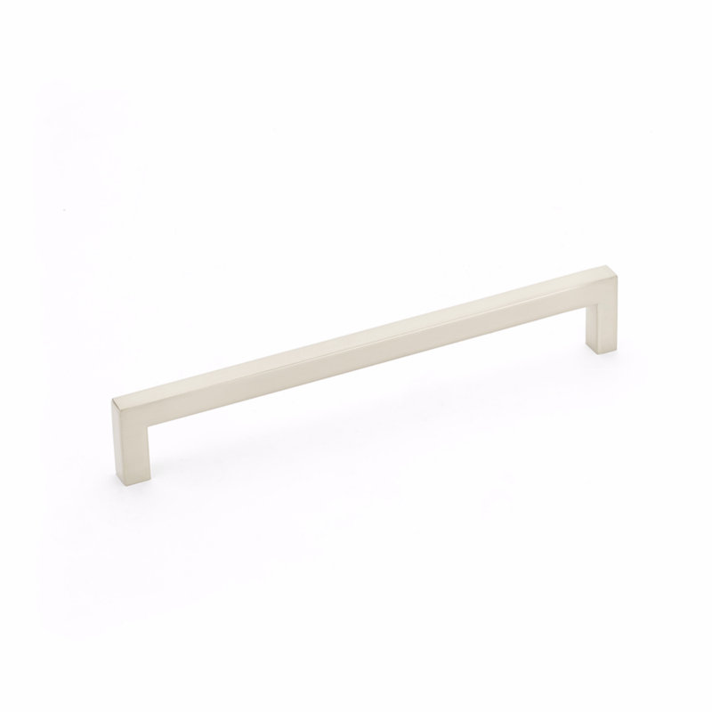 Emtek Warwick Cabinet Pull, Polished Nickel Lifetime, 8" Center To Center