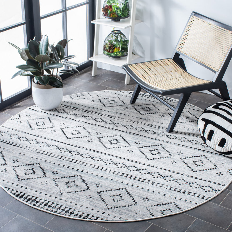 Solange 200 Performance Southwestern Indoor/Outdoor Area Rug, Square 6'7"