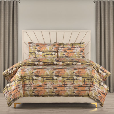 Graffiti Cotton Blend Abstract Duvet Cover Set