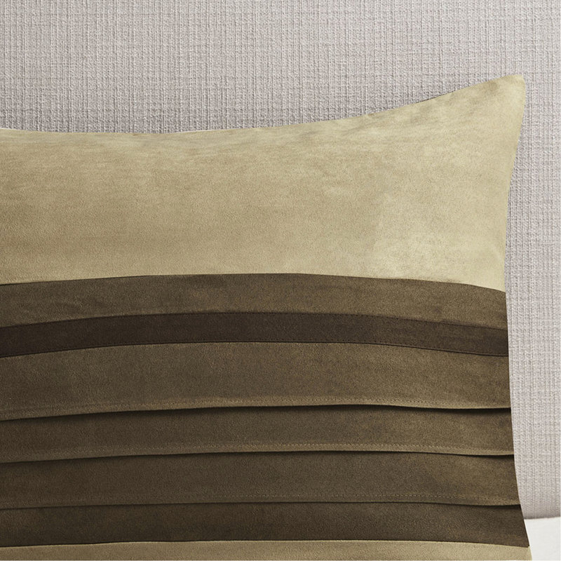 Édredon pour grand lit 7 pièces - Faux suède dans des couleurs chaudes