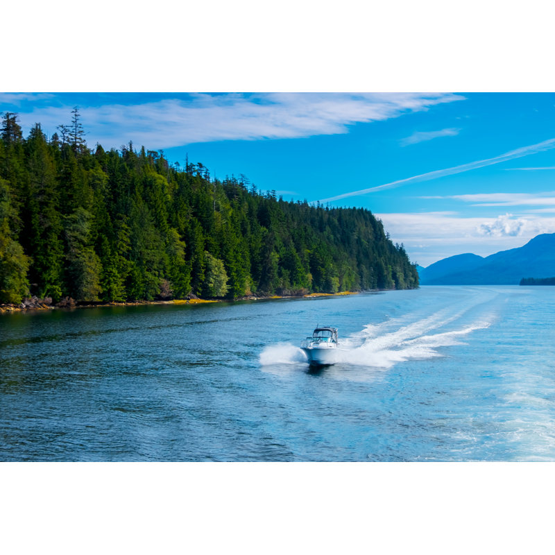 Fast Speedboat - Wrapped Canvas Print, 81cm H x 122cm W x 3.8cm D