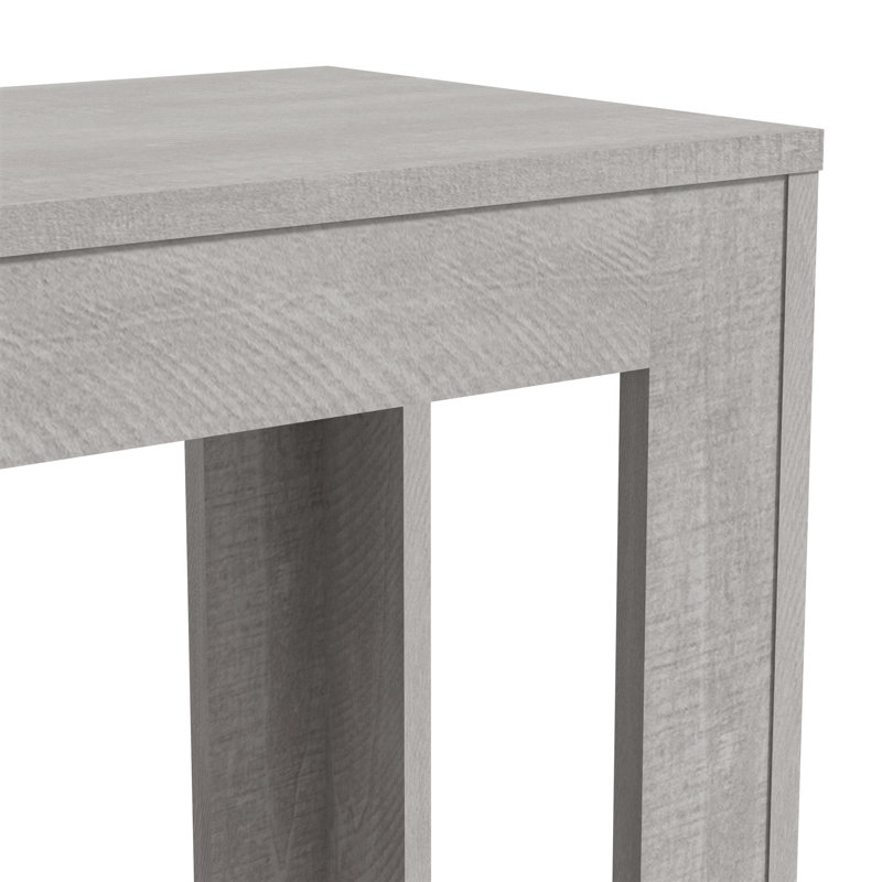 Allysyn 23.6" Contemporary Square End Table, Gray