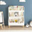Organisateur de rangement de jouets, bibliothèque et rangement de jouets avec pieds, organisateur de rangement multifonctionnel