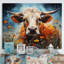 «Cow Natures Symphony I», reproduction d'art sur toile-1944021893-1944021895