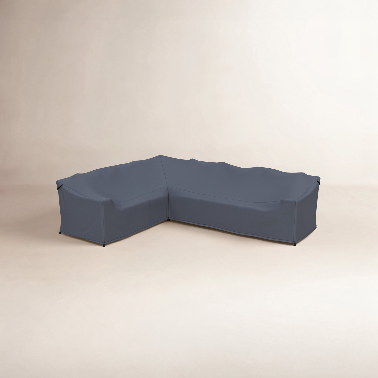 Wicker L-Shape Outdoor Sectional Sofa Cover