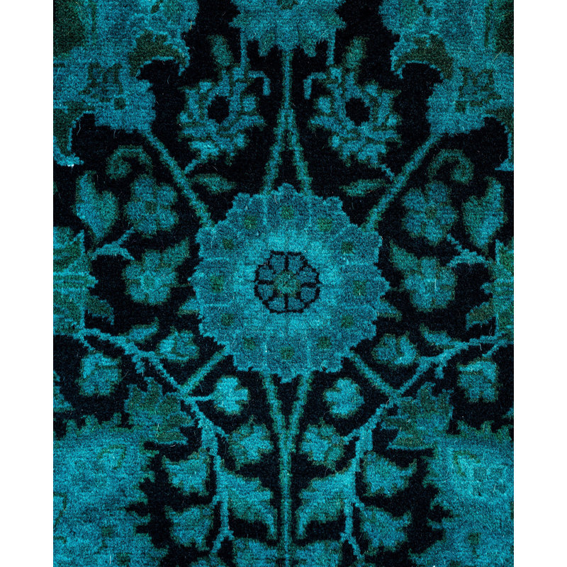 Overdyed One-of-a-Kind 2' 8" X 18' 1" Hand Knotted Area Rug
