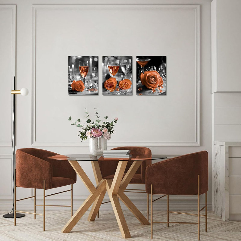 3 Piece Wrapped Canvas Wall Art