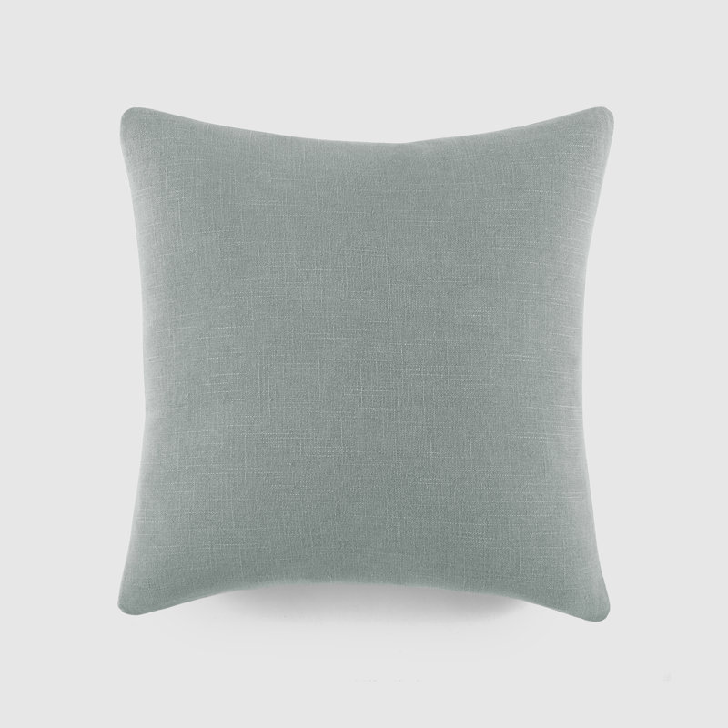 Washed and Distressed Cotton Decor Throw Pillow, Arctic