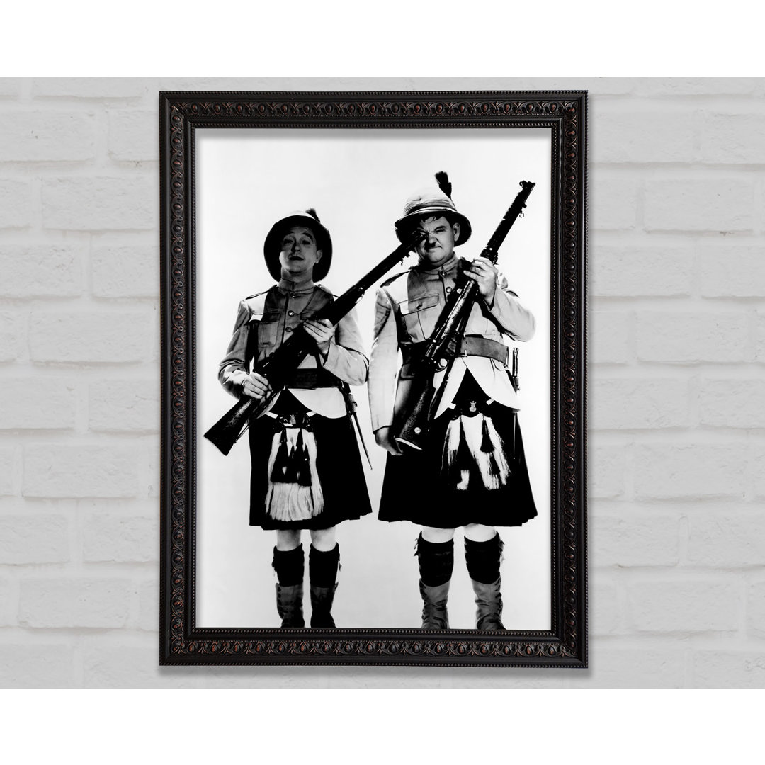 Laurel und Hardy Highland Scot - Druck