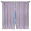 Rideaux abstraits abstraits et transparents - 2 panneaux