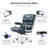 Genuine Leather Executive Office Chair with Aluminum Frame and Wheels, Swivel Desk chair with Thickened Backrest and Ergonomic Lumbar Support-1710331758