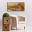 «Rustic Train» par Dante Plata, art mural sur toile, 40 po x 20 po-1168596694
