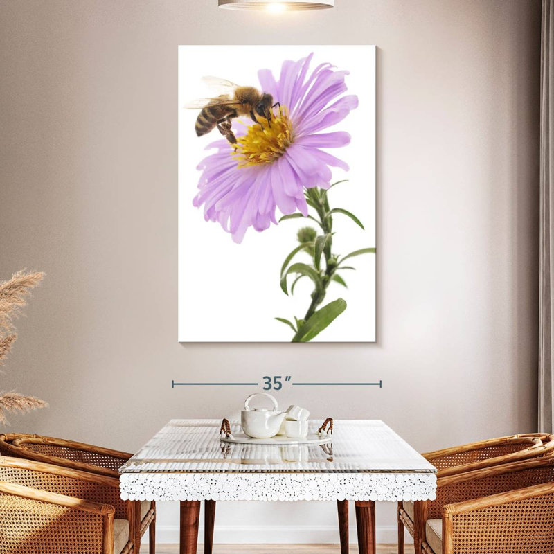 Brampt Bee On Flower, 51" H x 34" W