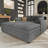 Manuel Corduroy 2-Seater Sofa Bed Apartment Modular Couch With Detachable Double Cushion-901560137