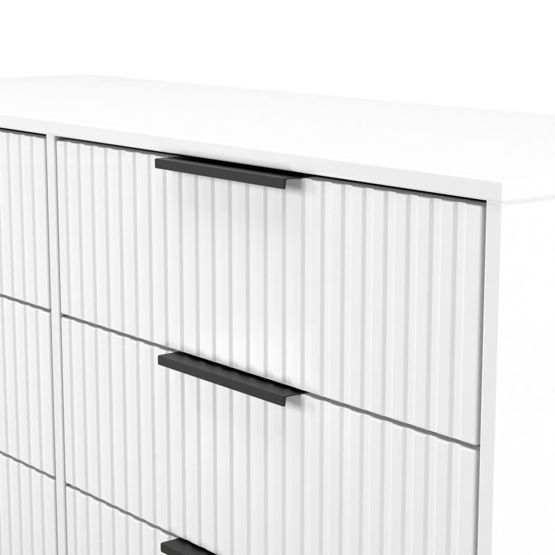 Bernat 115cm W 6 - Drawer Chest of Drawers, White