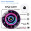 Horloge murale en verre 12 po