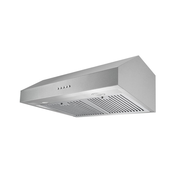 Cosmo 668ICS Series 30 380 Cubic Feet Per Minute Ducted Island Range Hood  with Baffle Filter and Light Included