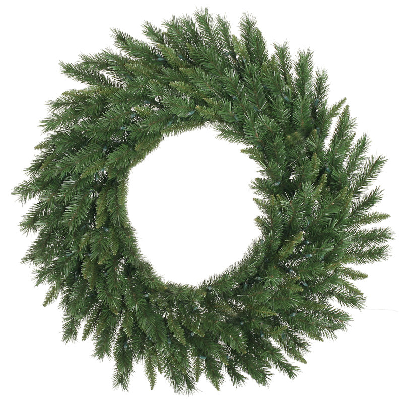 Couronne de pin artificielle artificielle, H 72 po x l 72 po