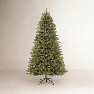 90' Lighted Artificial Fir Christmas Tree