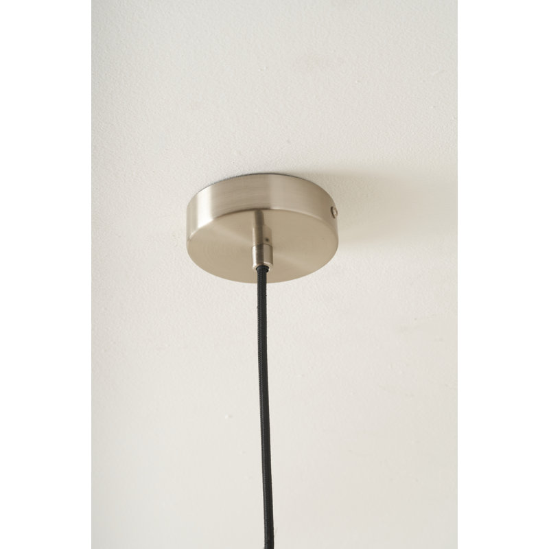 Clio 1 - Light Silver Single Pendant, Lustre