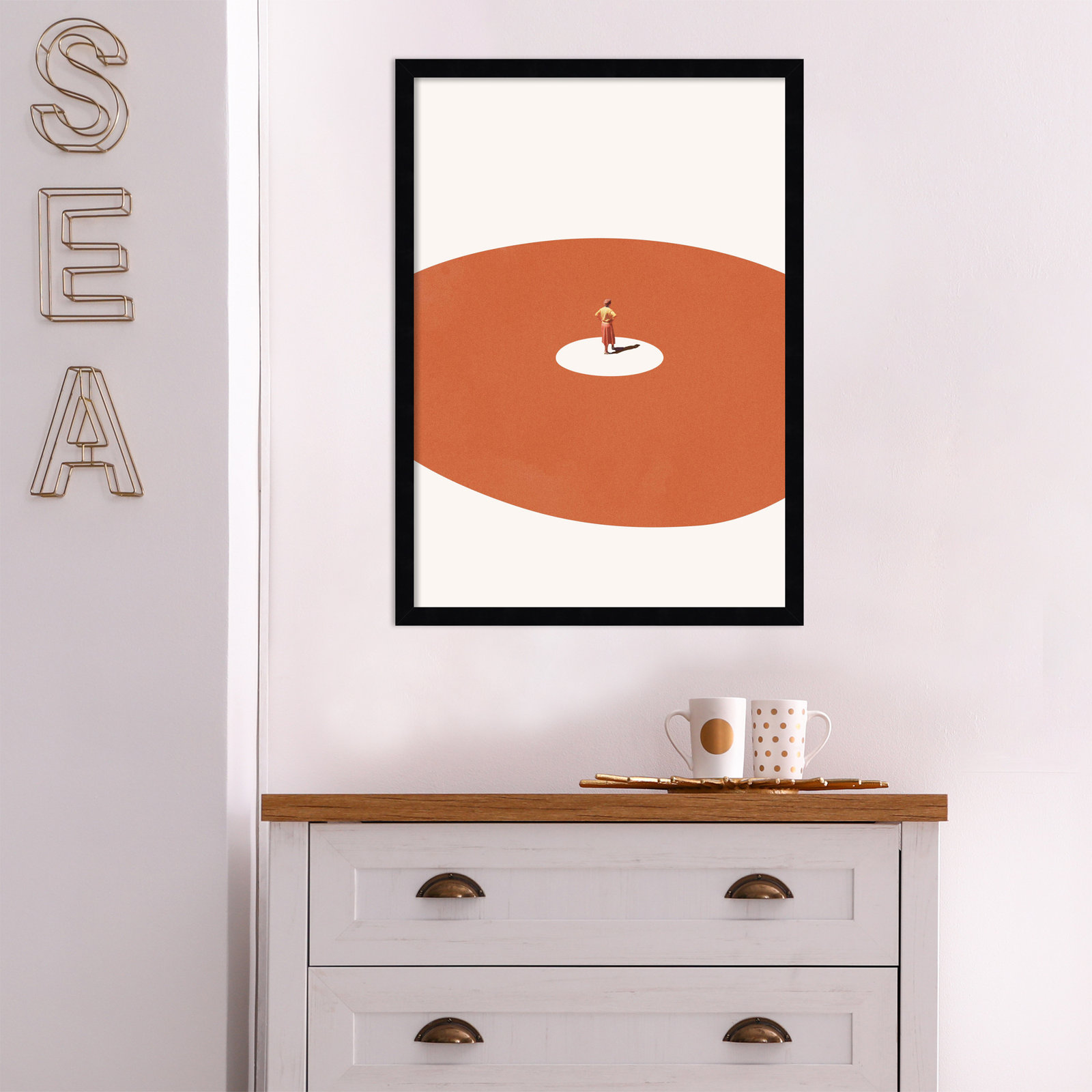 Confidence by Maarten Leon, 18" W x 25" H, Black