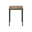 Table basse contemporaine 3 pièces avec 3 marques en stratifié brun récupéré et fusion en métal