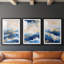 ABSTRACT Series CDXV - Impression sur mesure encadrée de qualité supérieure - 3 pièces-1866298755-1866298756