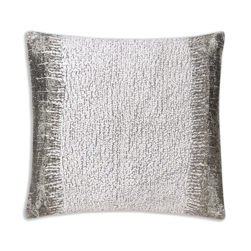 Cloud9 Design Mayaro Grey Velvet Pillow 22"x22"