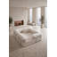 Canapé modulaire en L velours crème-1540968143