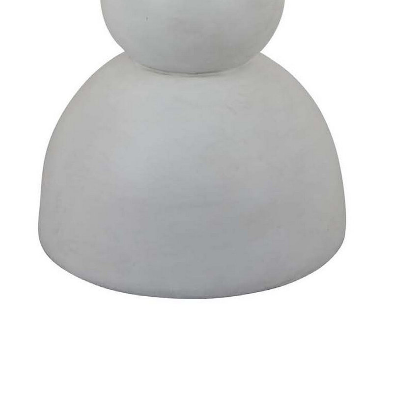 Table d'appoint pour plante d'appoint, sablier classique en résine blanche de 20 pouces