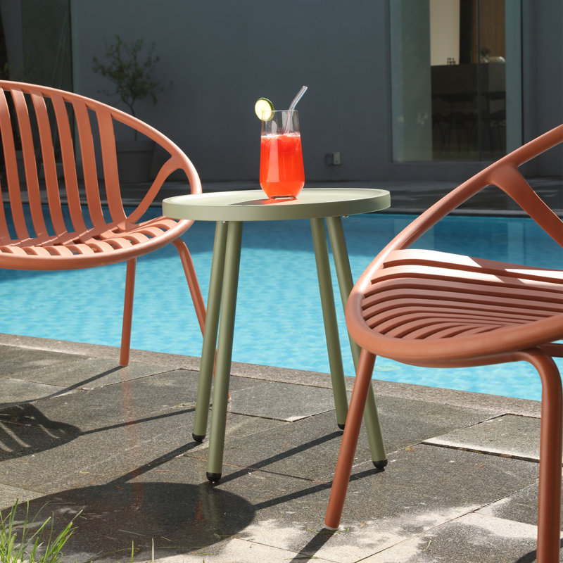 Ensemble de mobilier de patio, ensemble de conversation 3 pièces en résine tressée avec table et 2 chaises en résine, ensemble de conversation pour le jardin