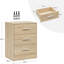 39cm W Manufactured Wood Bedside Table-993513765