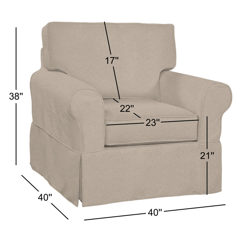 Bedford Accent Chair, Eggshell Crypton Performance; 0884-93