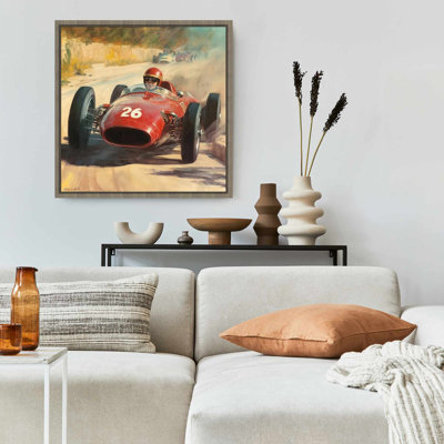 Number 26 Brown Hobbies Framed Canvas | Home Decor Artwork