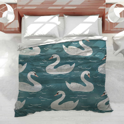 Swans Bedding Animal Comforter French Country