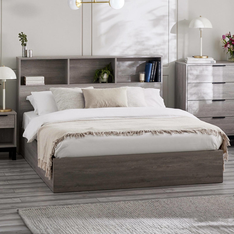 Baehr Bed, Kingsize (5'), Grey