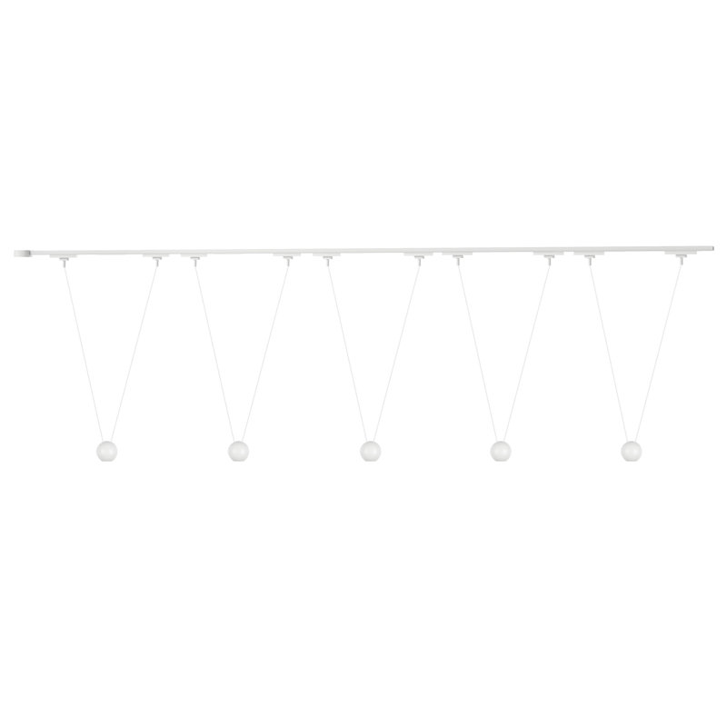 Faria Double 81-in Gold dimmable LED Trilo Ceiling Kit, Natural