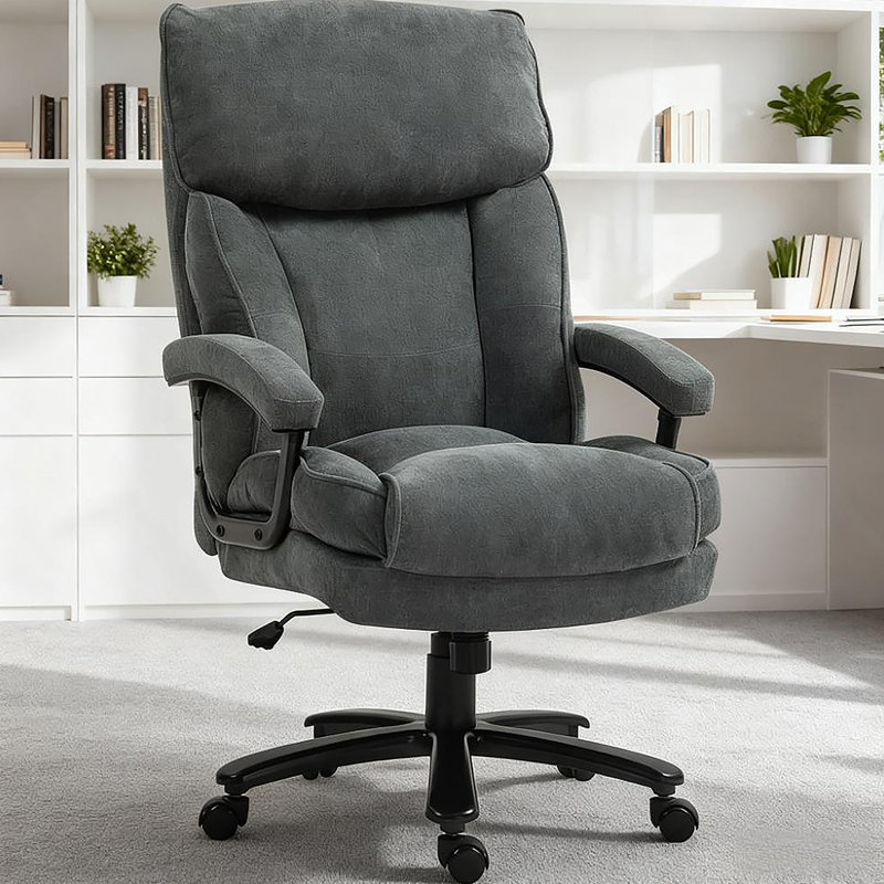 Office Chair With Plush Padding & Smooth Swivel For All-Day Work & Relaxation