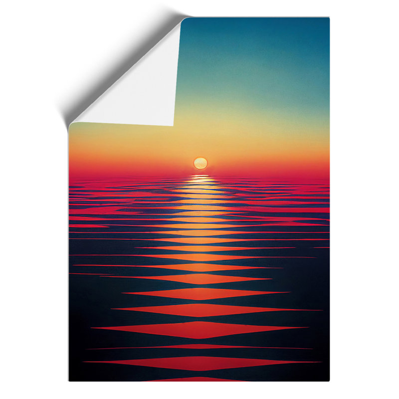 Phenomenal Ocean Sunset - Print, 42cm H x 29.7cm W, No Matte, Paper