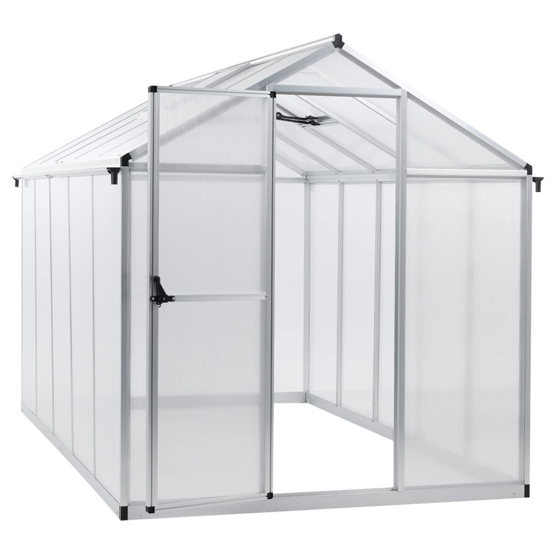 Walk-In Greenhouse, Silver, 6' W x 10' D