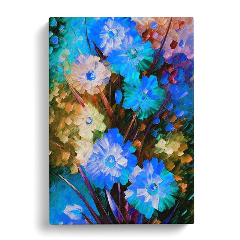 Bunch of Flowers No.1 - Wall Art, Wrapped Canvas, 50cm H x 35cm W x 3cm D, No Matte
