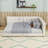 Upholstered Platform Bed with USB Ports-2096585647