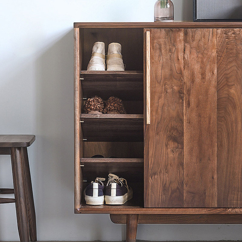 Simple Entryway Mobile Door Shoe Storage Cabinet