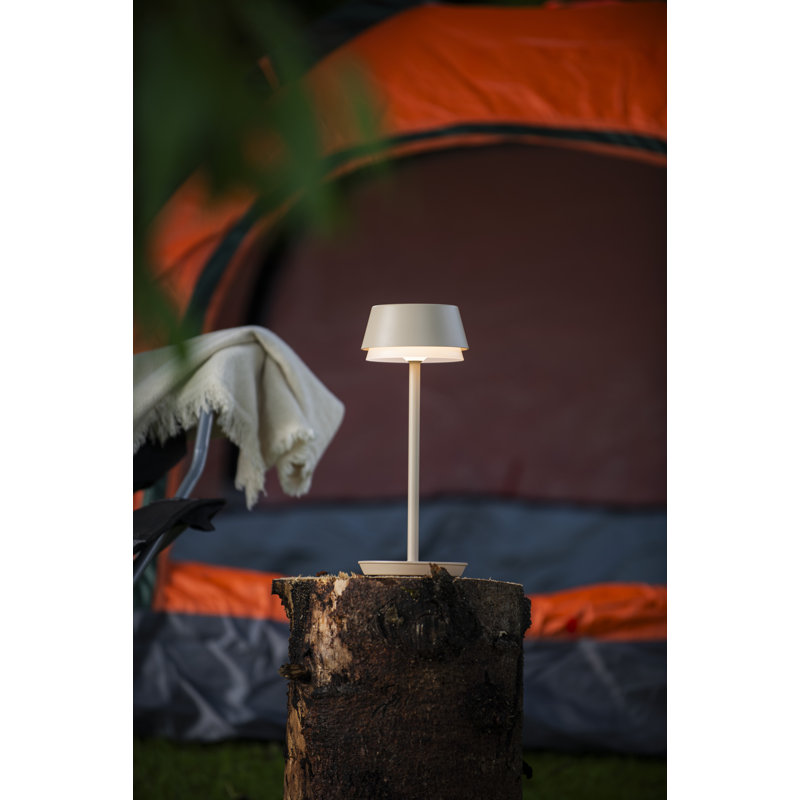 Lyon Cordless Table Lamp - USB Rechargeable, RGB Dimmable LED, Elegant Design, Beige