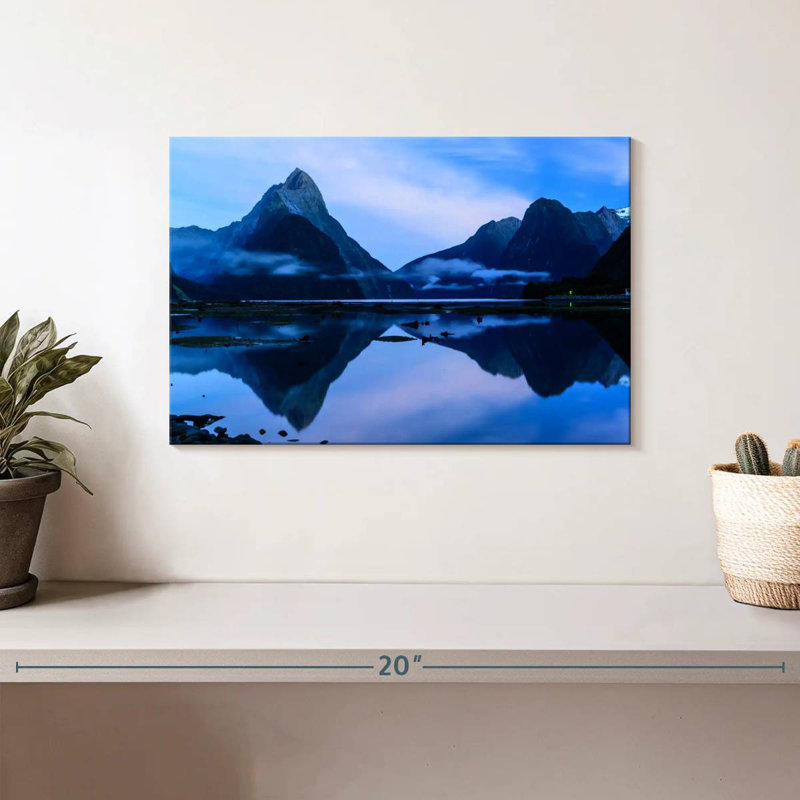 Nicci Mirrored Milford Sound, 8'' H x 12'' W